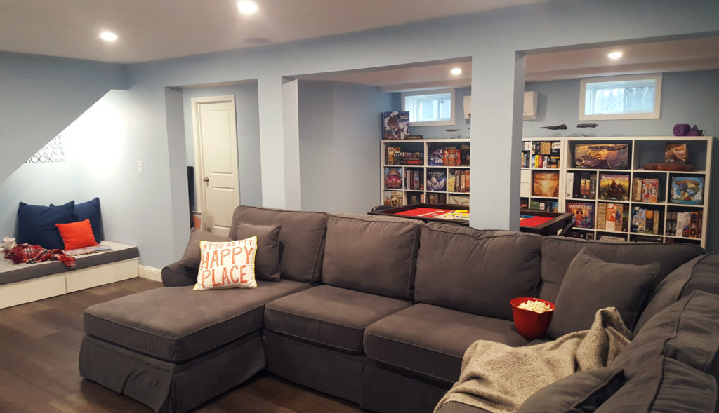 After Finished Basement with Family/Game Room