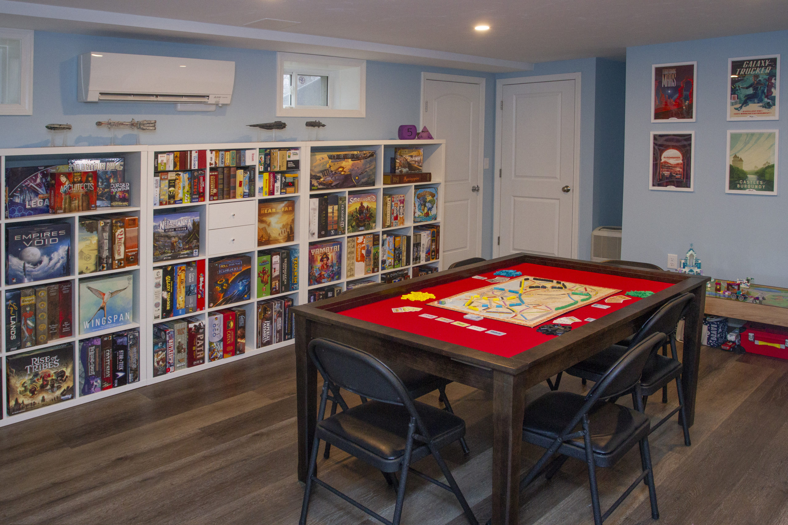a basement renovation for board game enthusiasts - j.p. hoffman